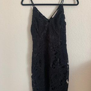 Black Lace Bodycon Dress